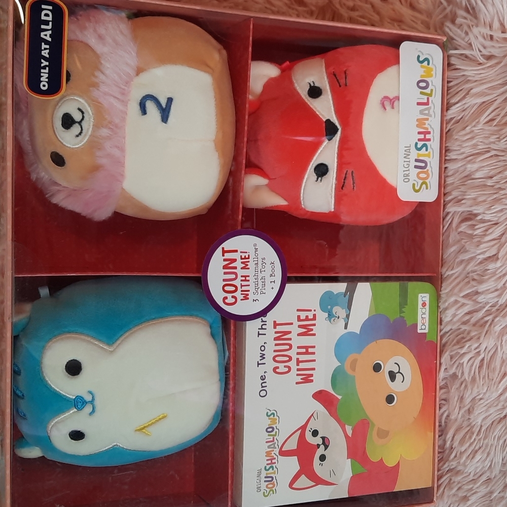 4 piece squishmellows count with me book gift set